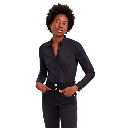 Vero Moda Black Cotton Bodysuit