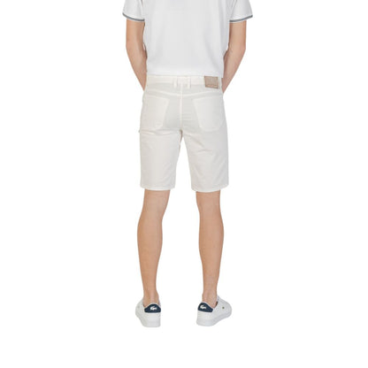 Jeckerson White Cotton Bermuda