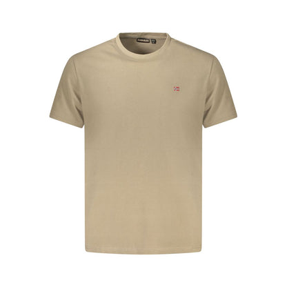 Napapijri Marrone Cotton Mens T-Shirt