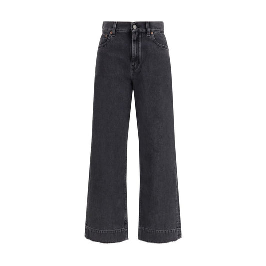 Chloé Black Cotton High-Waisted Jeans
