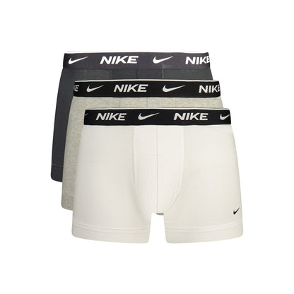 Nike Grey Cotton Men Boxer Short