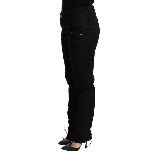 Acht Black Low Waist Skinny Denim Jeans Trouser