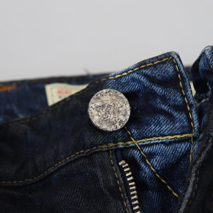 Acht Blue Cotton Low Waist Slim Fit Women Casual Jeans