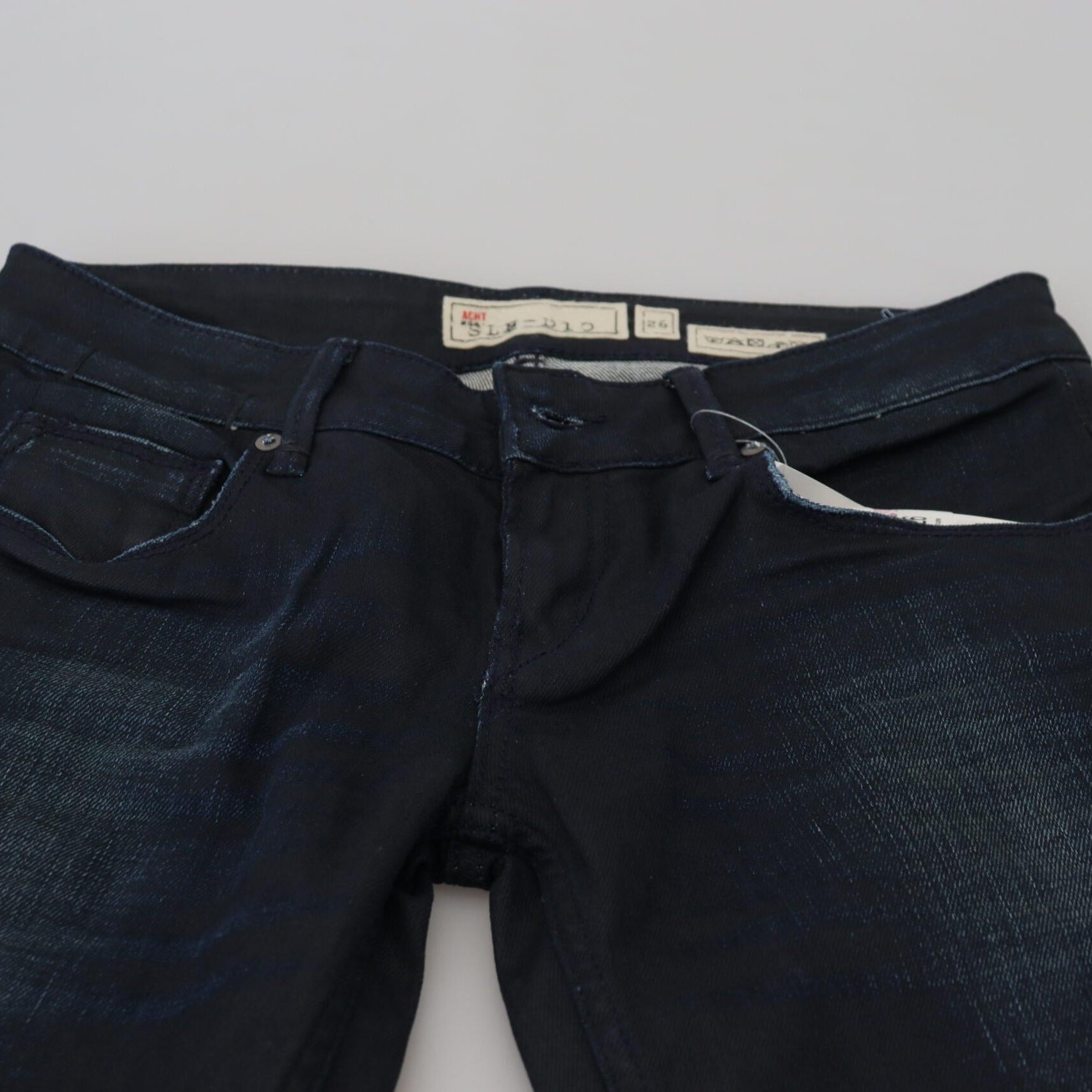 Acht Blue Low Waist Slim Fit Women Denim Jeans