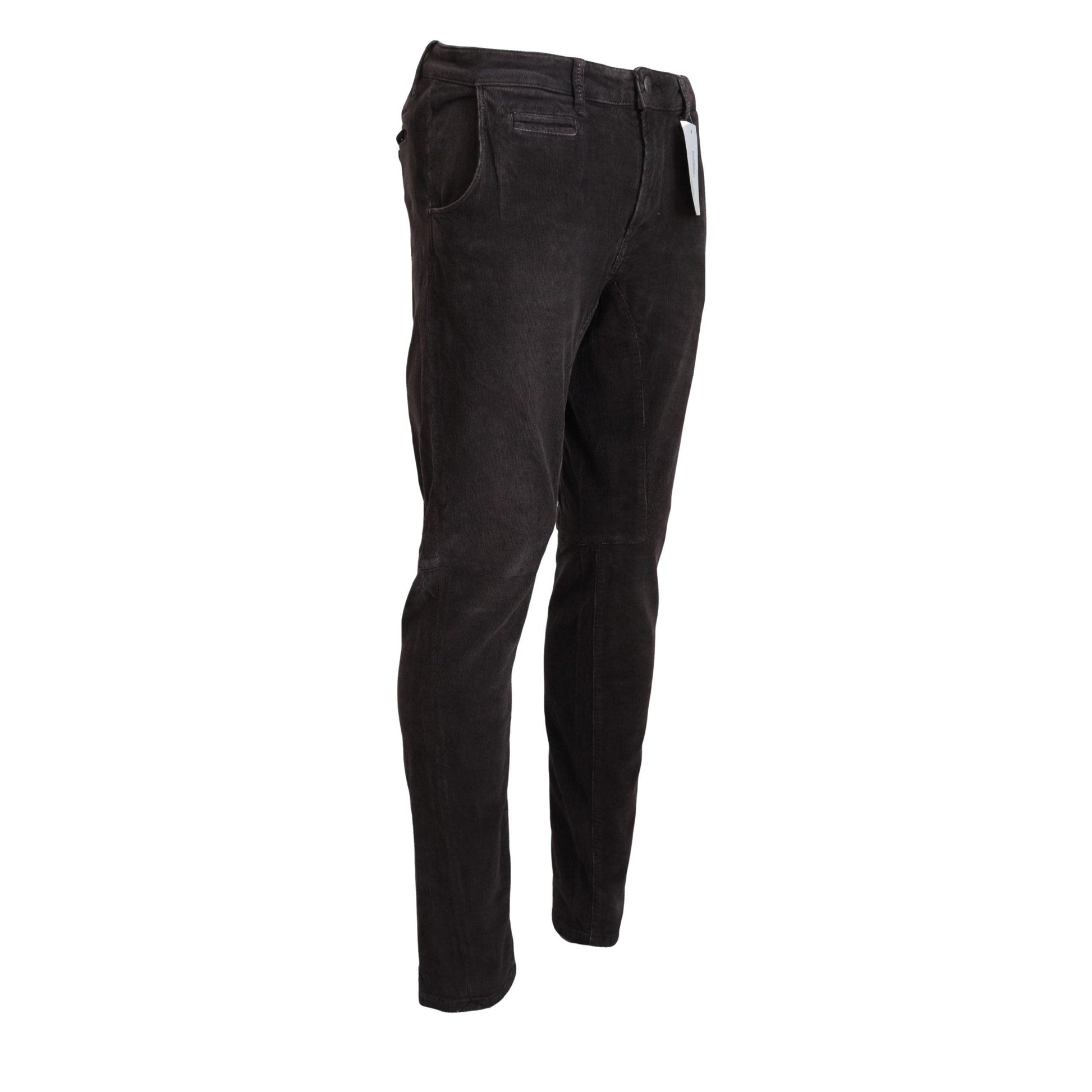 Acht Brown Cotton Straight Fit Men Casual Pants