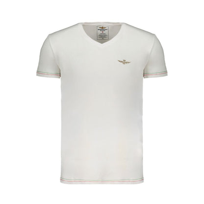 Aeronautica Militare Bianco Cotton Mens T-Shirt