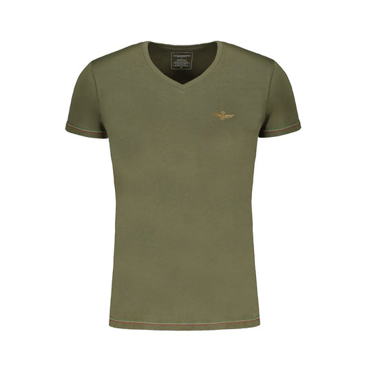 Aeronautica Militare Verde Cotton Men's T-Shirt