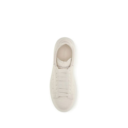 Alexander McQueen White Calf Leather Bos Taurus Chunky Sneakers