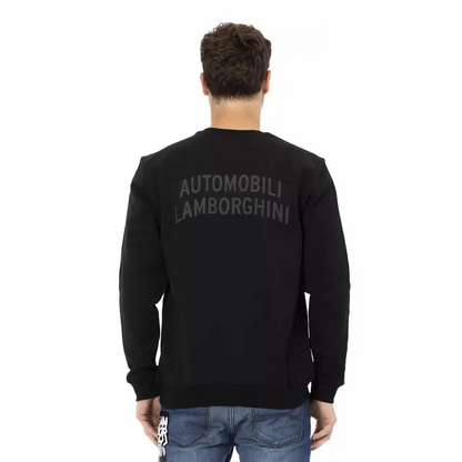 Automobili Lamborghini Black Cotton Men Sweater