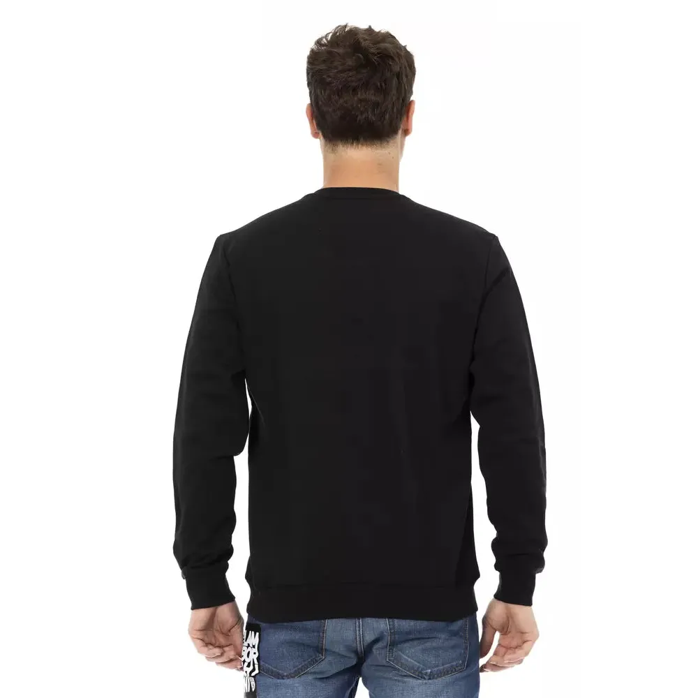 Automobili Lamborghini Black Cotton Men's Sweater