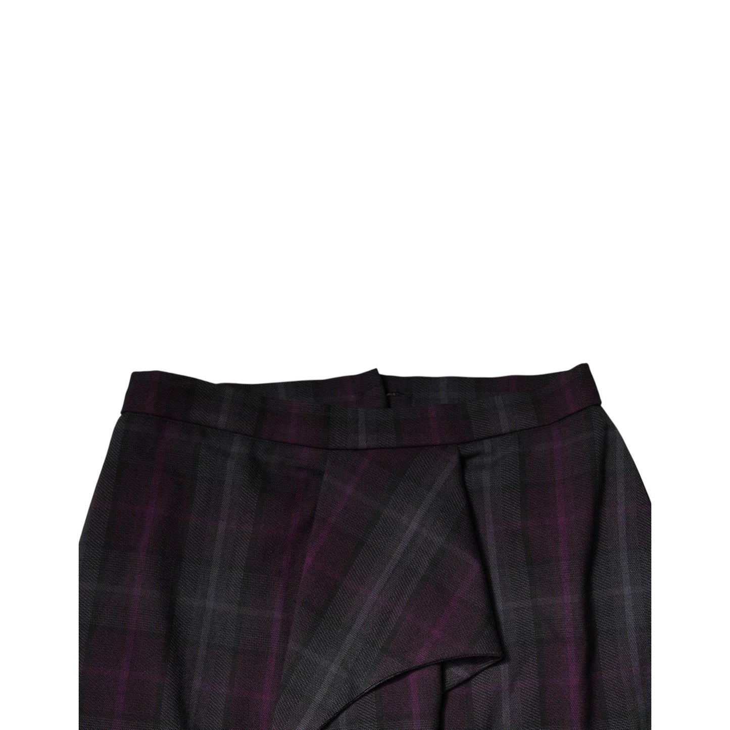 BENCIVENGA Multicolor Checkered Ruffle High Waist Mini Skirt