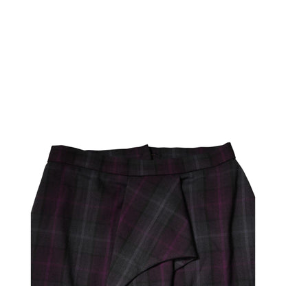 BENCIVENGA Multicolor Checkered Ruffle High Waist Mini Skirt