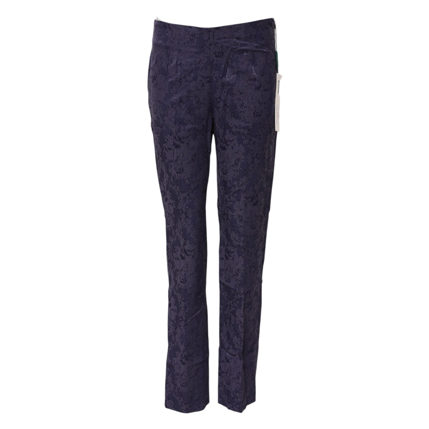 BENCIVENGA Purple Jacquard High Waisted Pants
