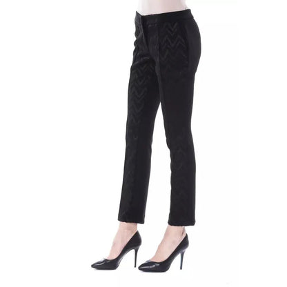 BYBLOS Black Marabou Women Pants