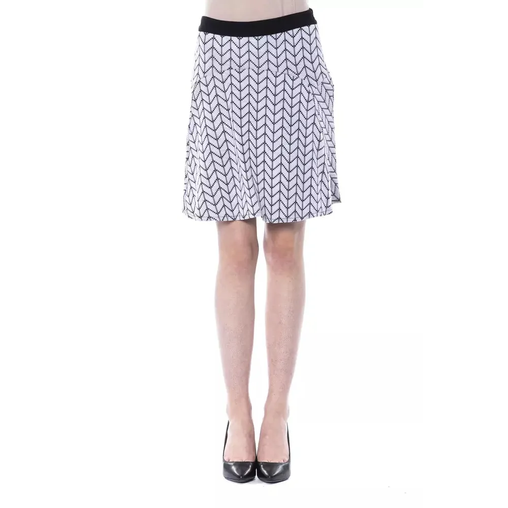 BYBLOS Black Marabou Women Skirt