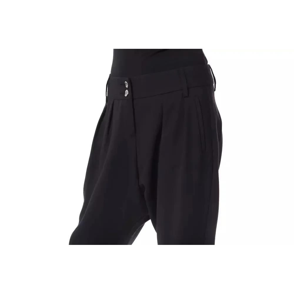BYBLOS Black Polyester Women Pant