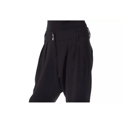 BYBLOS Black Polyester Women Pant