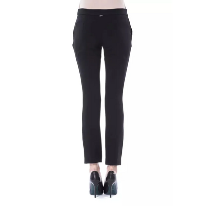 BYBLOS Black Polyester Women Pants