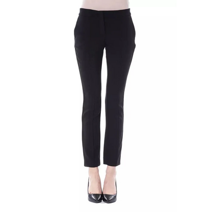BYBLOS Black Polyester Women Pants
