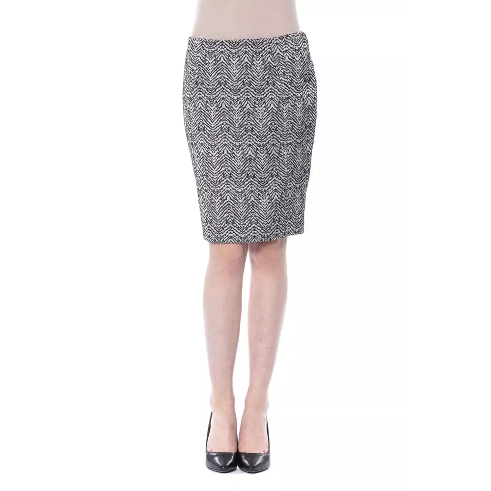 BYBLOS Black Viscose Women Skirt