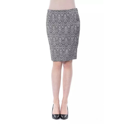 BYBLOS Black Viscose Women Skirt