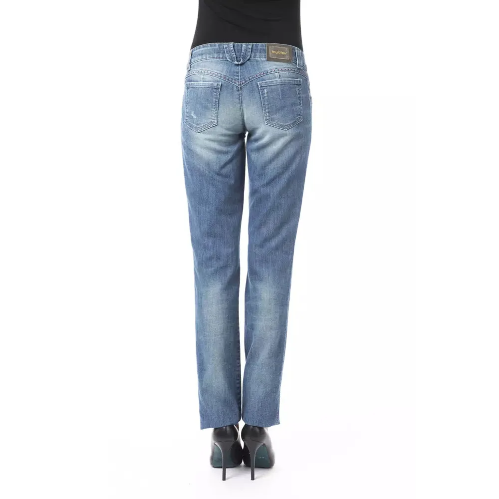 BYBLOS Blue Cotton Women Jeans