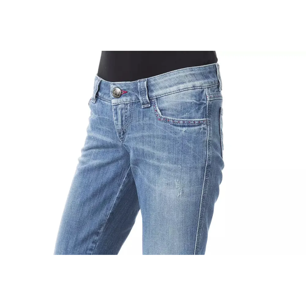 BYBLOS Blue Cotton Women Jeans