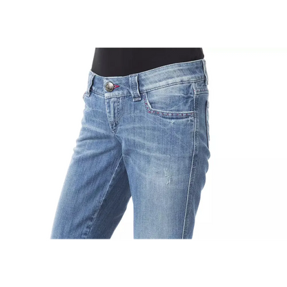 BYBLOS Blue Cotton Women Jeans