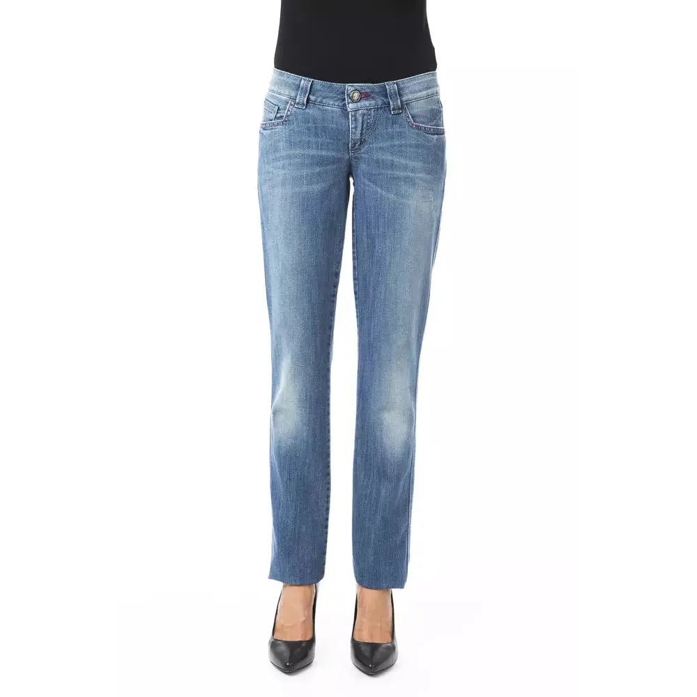 BYBLOS Blue Cotton Women Jeans
