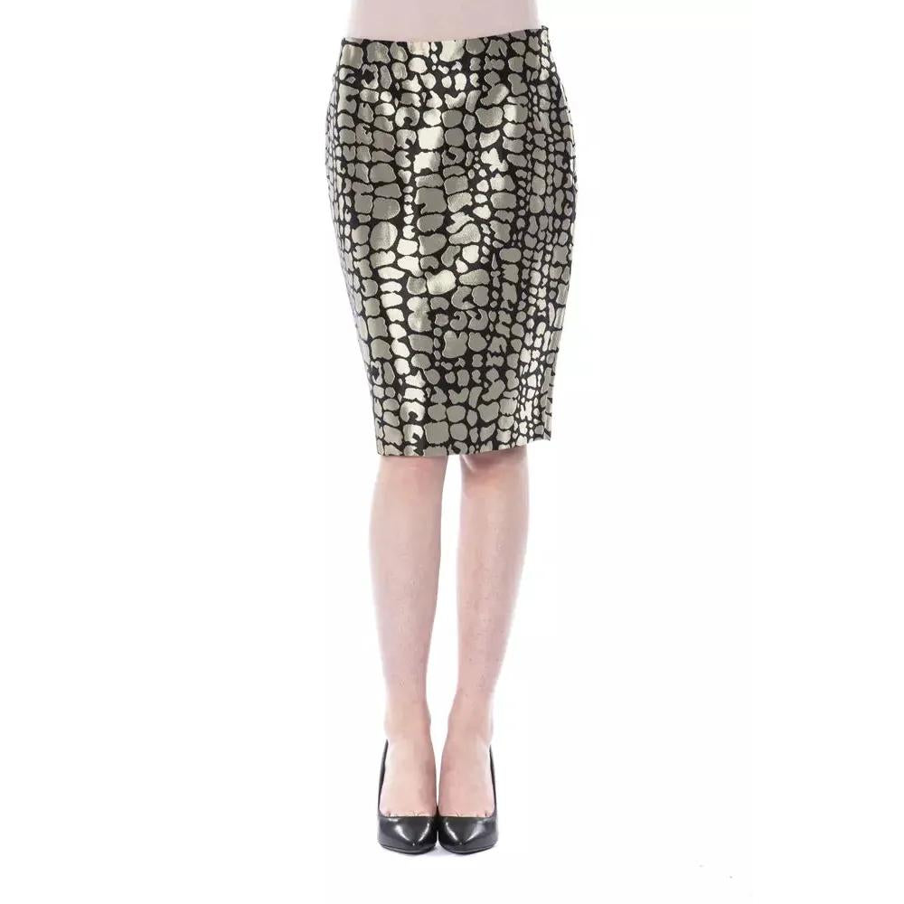 BYBLOS Gold Viscose Women Skirt