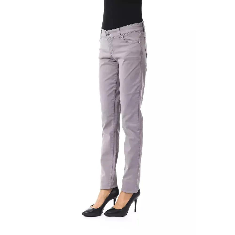BYBLOS Gray Cotton Women's Pant