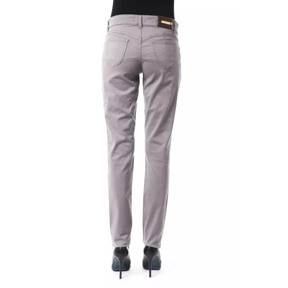 BYBLOS Gray Cotton Women's Pant
