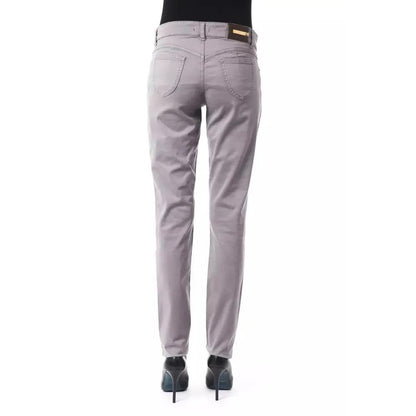 BYBLOS Gray Cotton Women's Pant