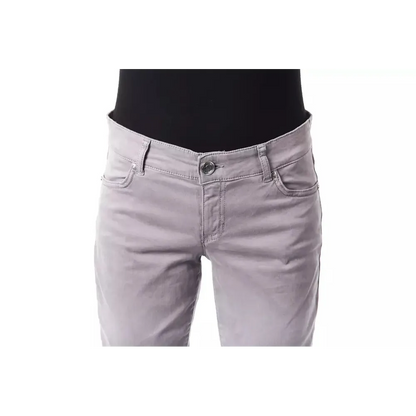 BYBLOS Gray Cotton Women's Pant
