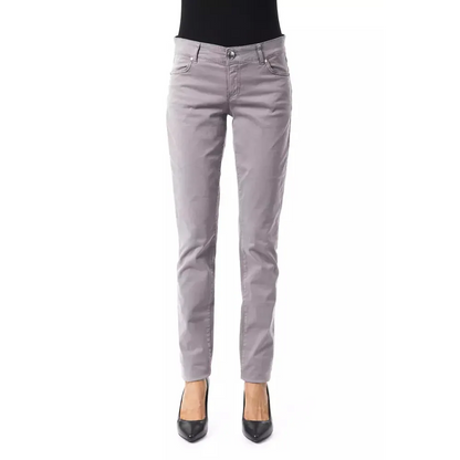 BYBLOS Gray Cotton Women's Pant