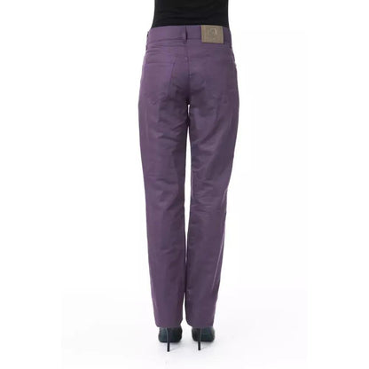 BYBLOS Purple Cotton Women Pant