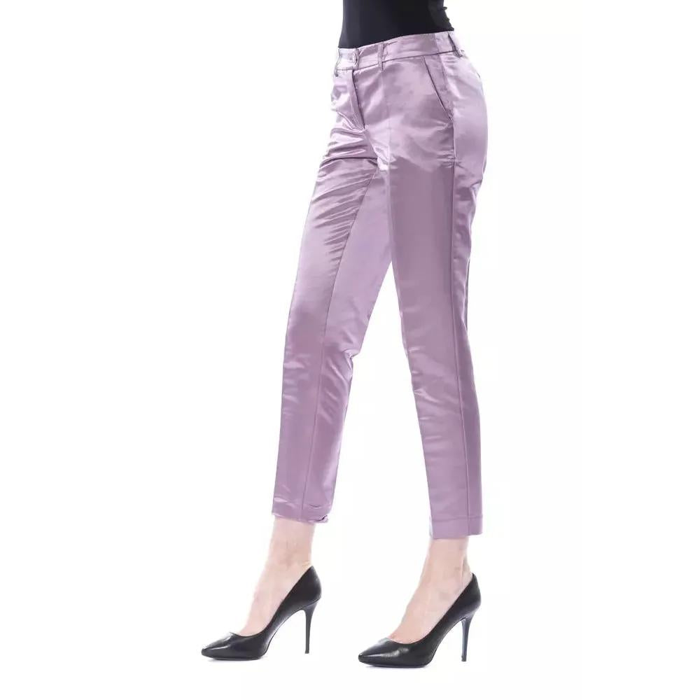 BYBLOS Purple Cotton Women Pants