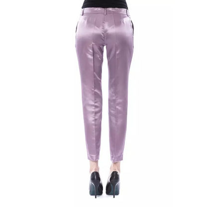 BYBLOS Purple Cotton Women Pants