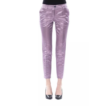 BYBLOS Purple Cotton Women Pants