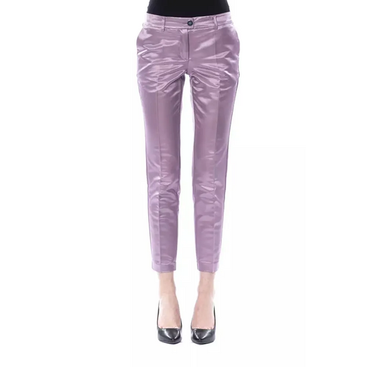 BYBLOS Purple Cotton Women Pants