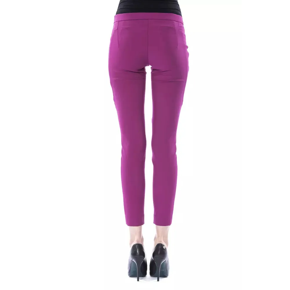 BYBLOS Purple Polyester Women Pants