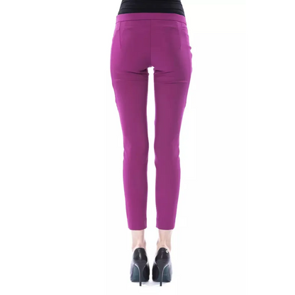 BYBLOS Purple Polyester Women Pants