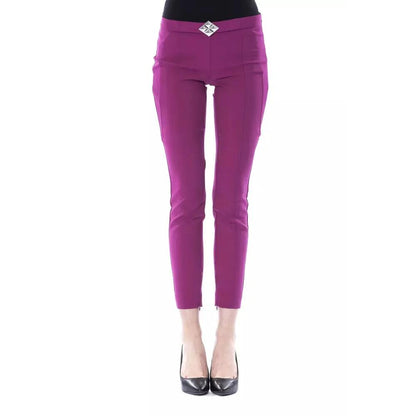 BYBLOS Purple Polyester Women Pants