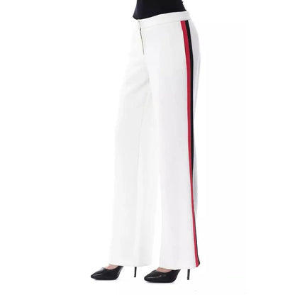 BYBLOS White Polyester Women Pants