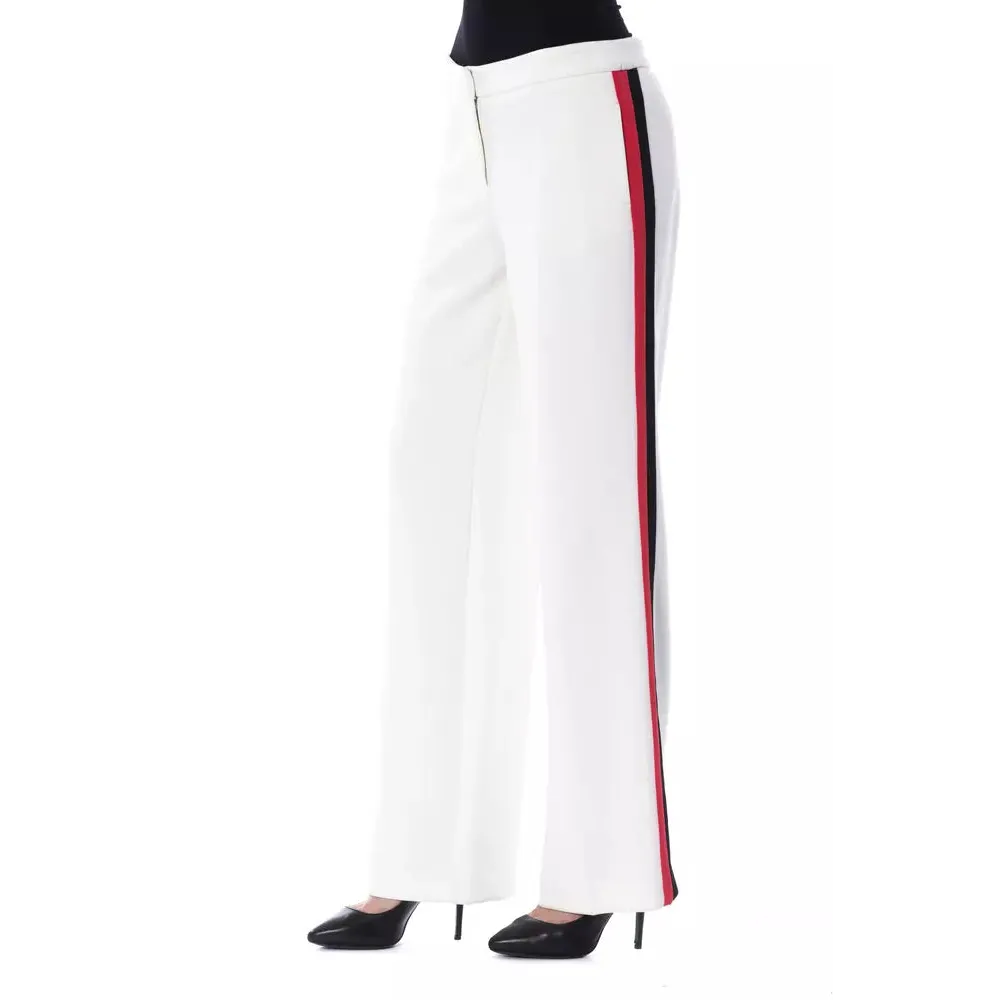 BYBLOS White Polyester Women Pants