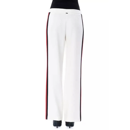 BYBLOS White Polyester Women Pants