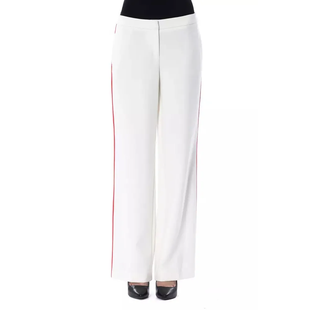 BYBLOS White Polyester Women Pants