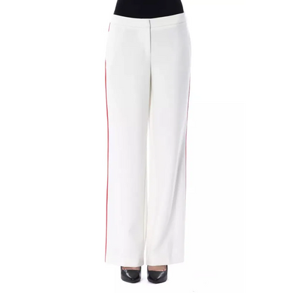BYBLOS White Polyester Women Pants