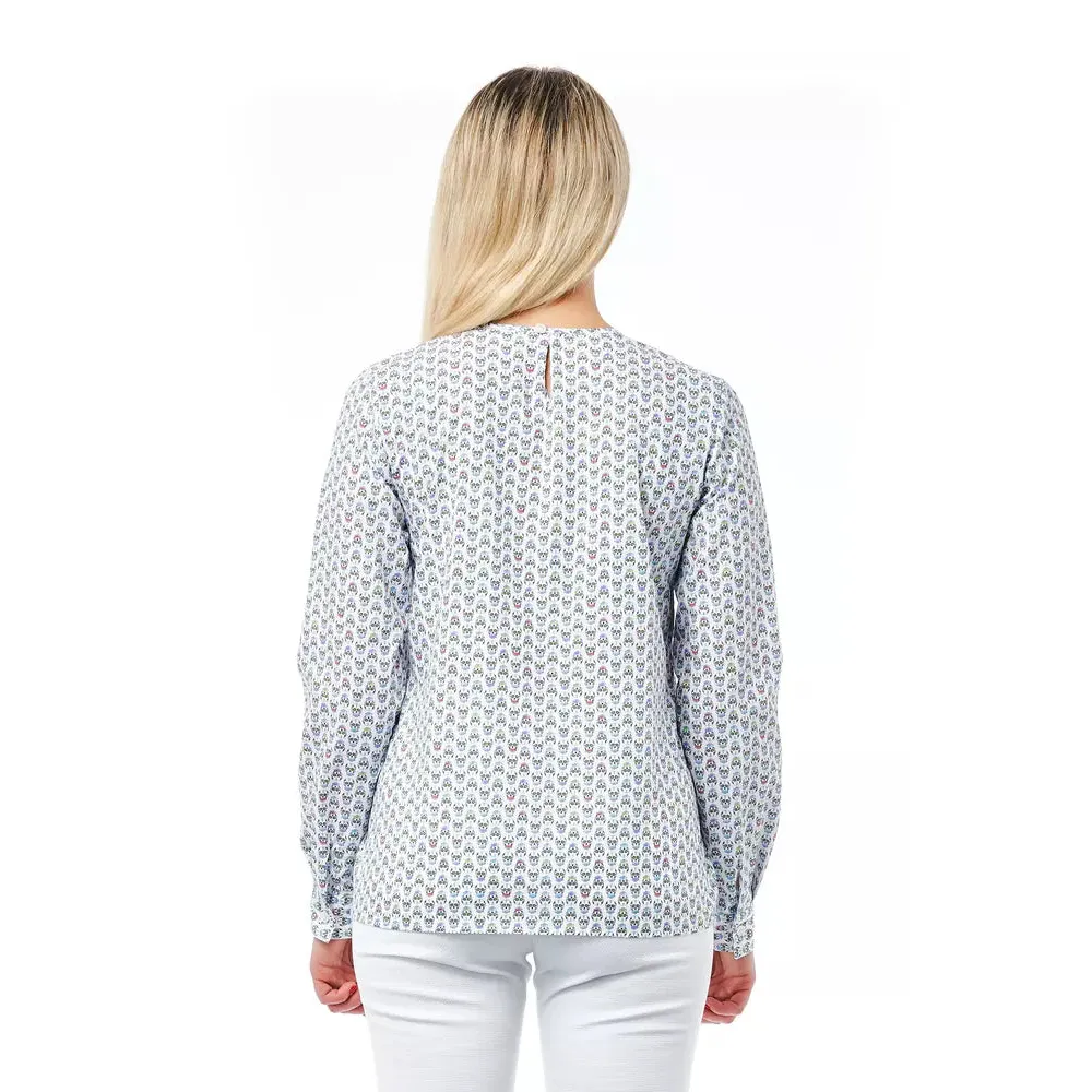Bagutta White Cotton Women Blouse