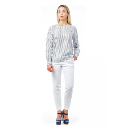 Bagutta White Cotton Women Blouse